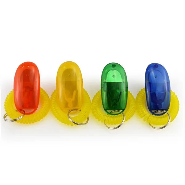 Adjustable Dog Pet Training Clickers Sound Keychain