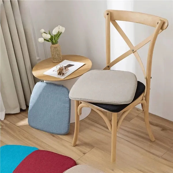 Polyester Universal Non-Slip Chair Seat Cushion w/ Tie