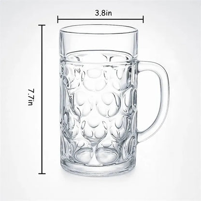 32 oz Clear Plastic Beer Mug