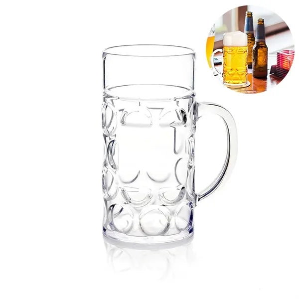 32 oz Clear Plastic Beer Mug
