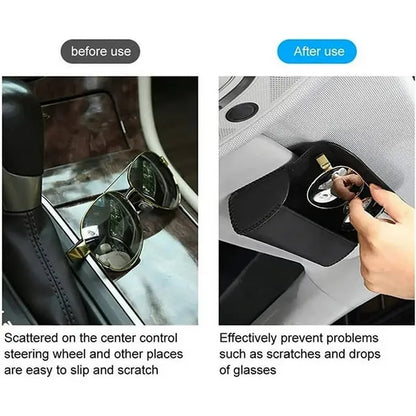 Universal Microfiber Synthetic Leather Car Sunglasses Case