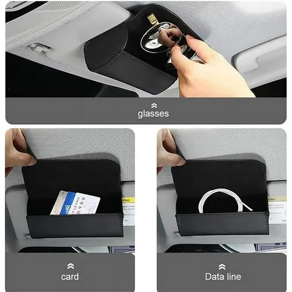 Universal Microfiber Synthetic Leather Car Sunglasses Case