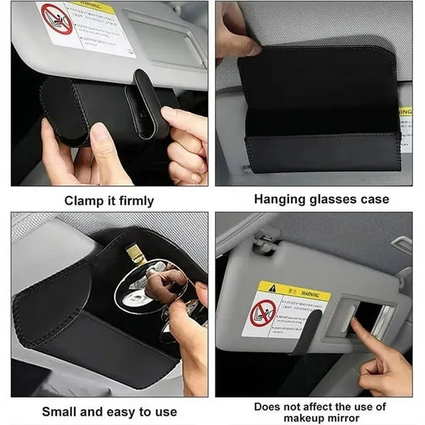 Universal Microfiber Synthetic Leather Car Sunglasses Case