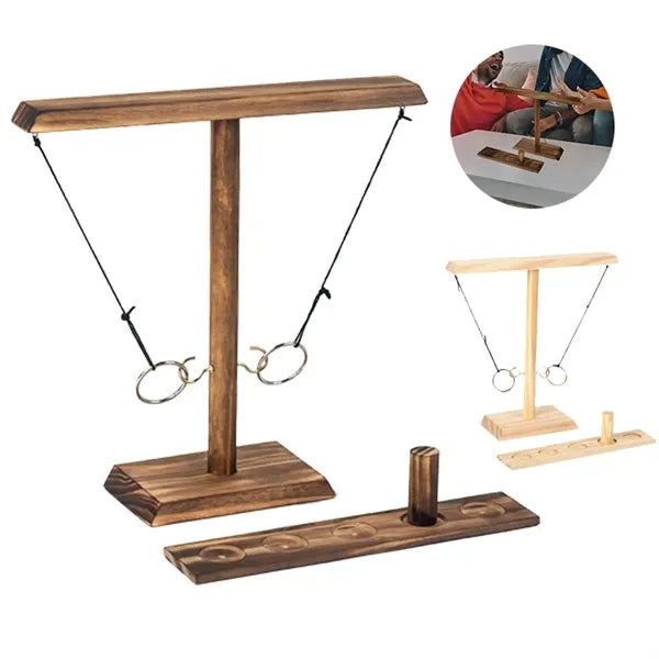 Pine Wood Ring Toss Game
