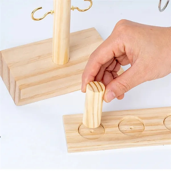 Pine Wood Ring Toss Game