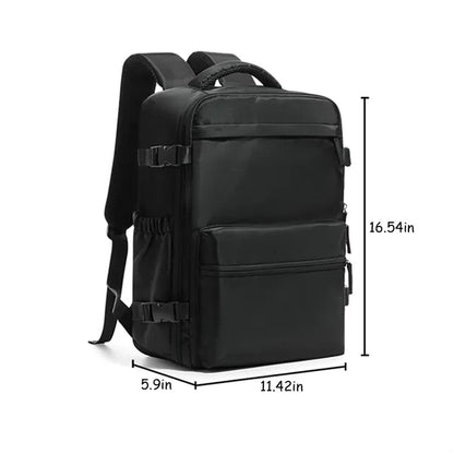 Large Oxford Vacuum Travel Backpack w/ Pump