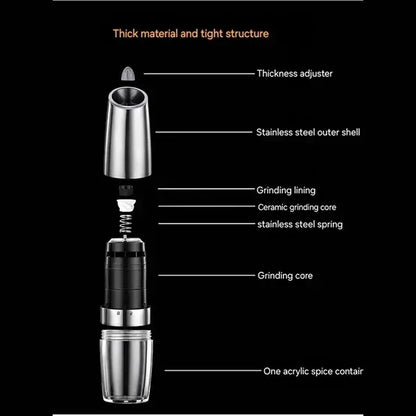 Gravity Activated Electric Pepper Grinder