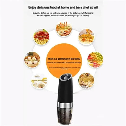 Gravity Activated Electric Pepper Grinder