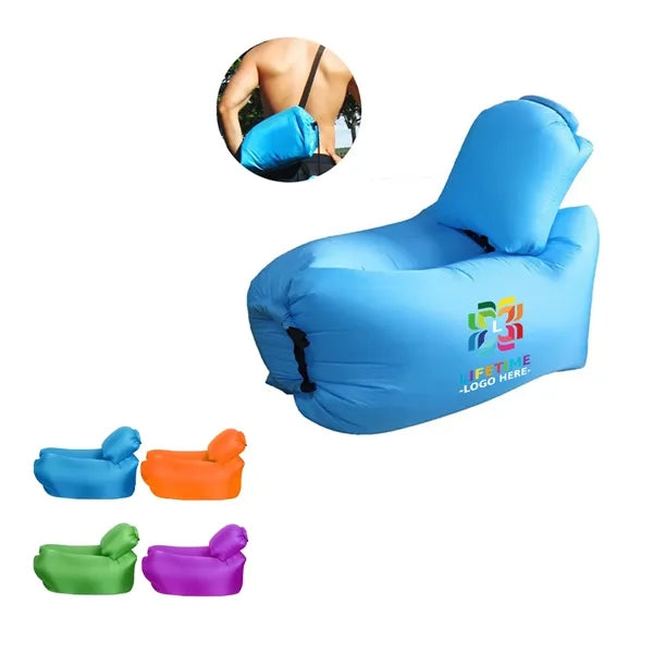 Inflatable Portable Air Couch Beach Lounger With Pillow