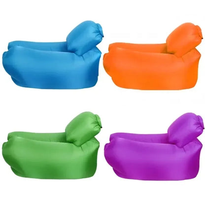 Inflatable Portable Air Couch Beach Lounger With Pillow