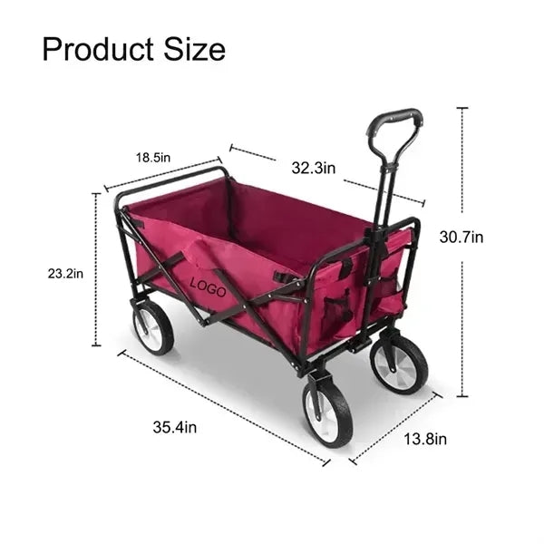 Collapsible Foldable Wagon For Outdoor Camping