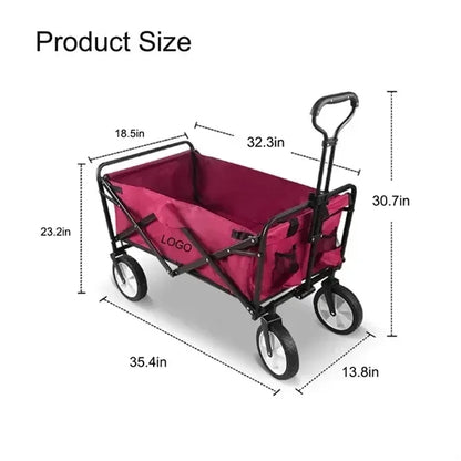 Collapsible Foldable Wagon For Outdoor Camping