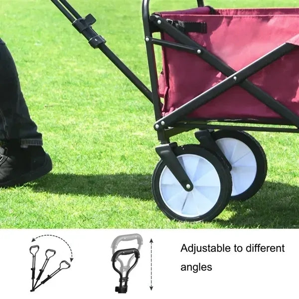 Collapsible Foldable Wagon For Outdoor Camping