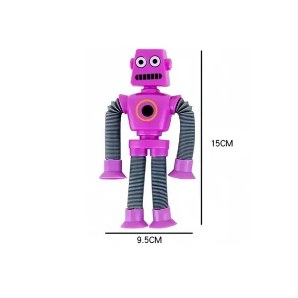 Robot Suction Cup Toys Pop Tubes
