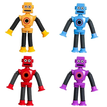 Robot Suction Cup Toys Pop Tubes