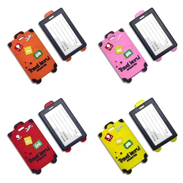 Silicone Luggage Tag with Name ID Card