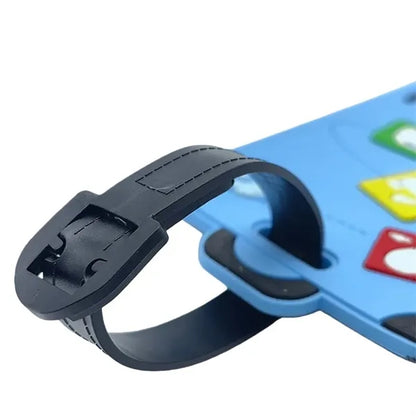 Silicone Luggage Tag with Name ID Card