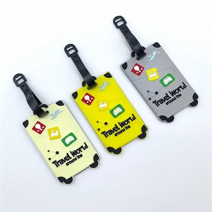Silicone Luggage Tag with Name ID Card