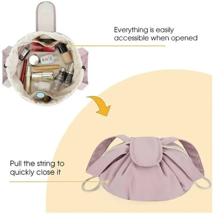 Large Capacity Portable Drawstring Cosmetic Bag