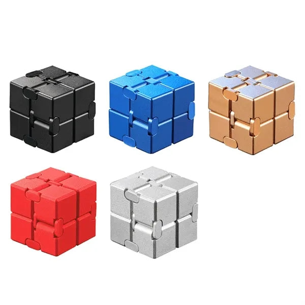 Fidget Cube Metal Infinity Toy for Stress Relief Adults Kids