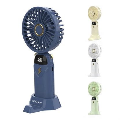 Digital Display Foldable Handheld Fan