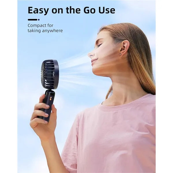 Digital Display Foldable Handheld Fan