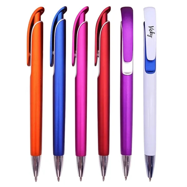 Retractable Plastic Ballpoint Pen