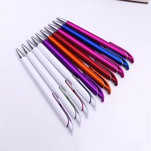Retractable Plastic Ballpoint Pen