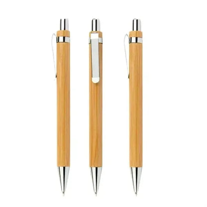 Retractable Bamboo Ballpoint Pen
