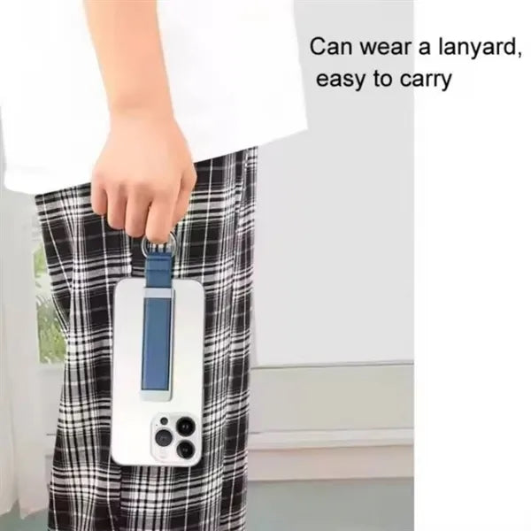 Universal PU Leather Phone Ring Strap Stand Holder