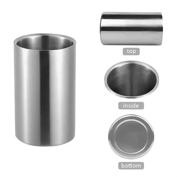 1.6L stainless steel double wall wine cooler chiller bucket