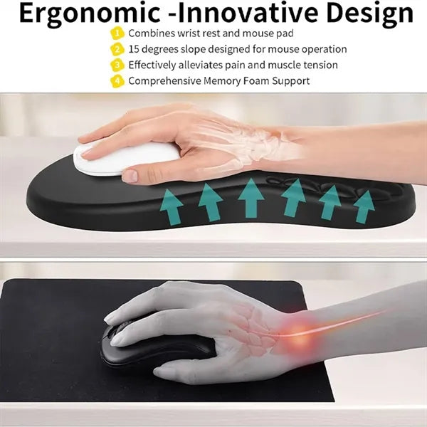 Ergonomic Mouse Pad w/ Wrist Rest