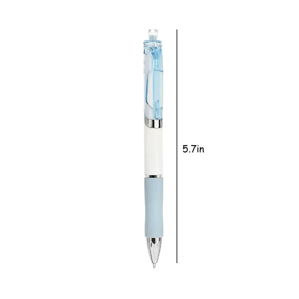 0.5mm Macaron Retractable Ballpoint Pen w/ Silicone Grip