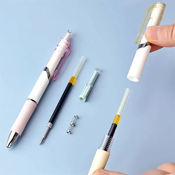 0.5mm Macaron Retractable Ballpoint Pen w/ Silicone Grip