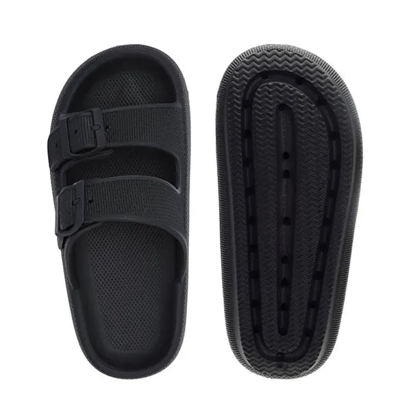 Unisex Clould Slide Sandle with Adjustable Buckle