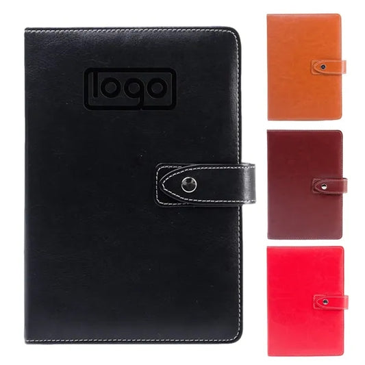 Classic A5 PU Leather Notebook w/ Button