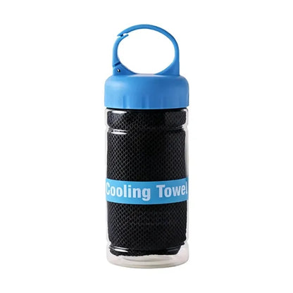 Absorbent Quick Drying Cooling Towel w/ Bottle