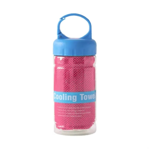 Absorbent Quick Drying Cooling Towel w/ Bottle