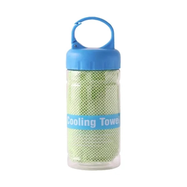 Absorbent Quick Drying Cooling Towel w/ Bottle