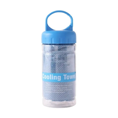 Absorbent Quick Drying Cooling Towel w/ Bottle