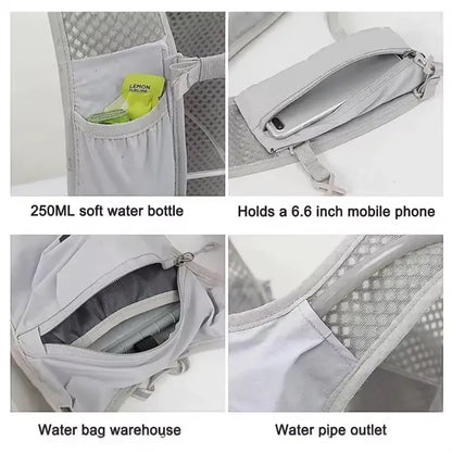 Unisex Running Hydration Vest Backpack Pack