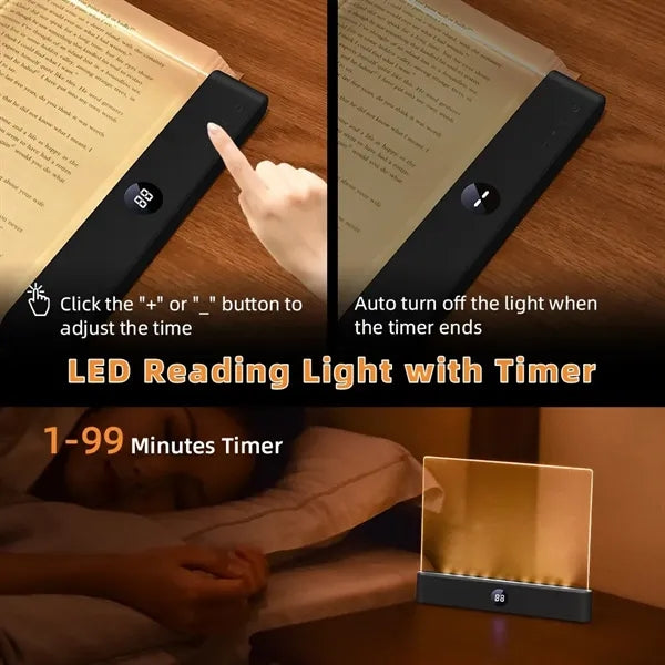 Rechargeable Clear Flat Book Reading Light
