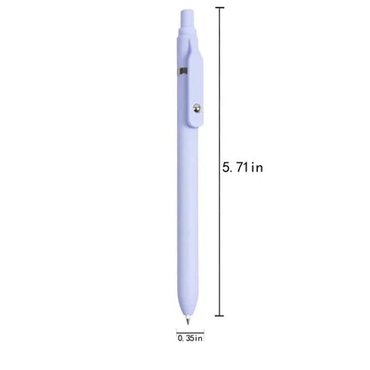Plastic Macaron Retractable Ballpoint Pen W/ Rollerball Clip