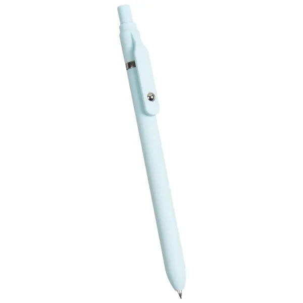 Plastic Macaron Retractable Ballpoint Pen W/ Rollerball Clip