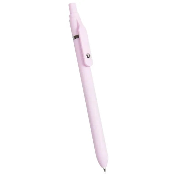 Plastic Macaron Retractable Ballpoint Pen W/ Rollerball Clip