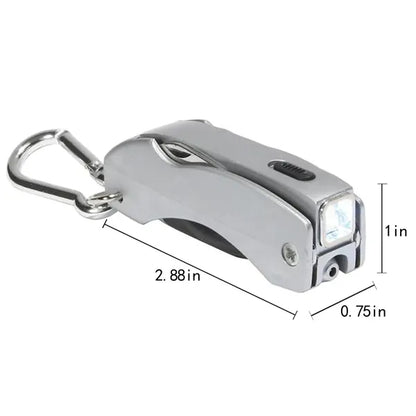 4-in-1 Multifunction LED Bottle Opener Folding Knife
