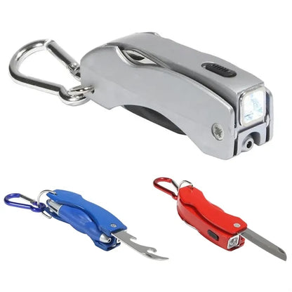 4-in-1 Multifunction LED Bottle Opener Folding Knife