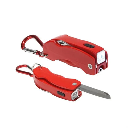 4-in-1 Multifunction LED Bottle Opener Folding Knife