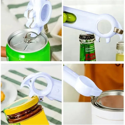 6 in 1 ABS Manual Can Opener
