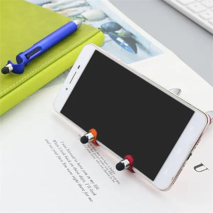 4 Color Stylus Ballpoint Pen W/ Phone Holder